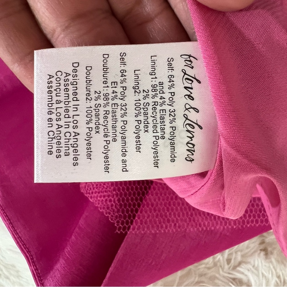 Women’s Dress SMALL For Love And Lemons “Selina Dress” Hot Pink gorgeous!🩷 NWT - Picture 6 of 10